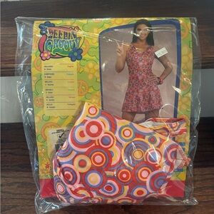 Halloween Costume Colorful Circle Pattern Dress